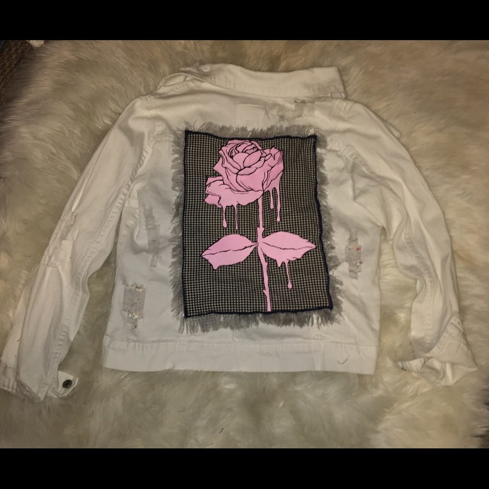 white denim jacket